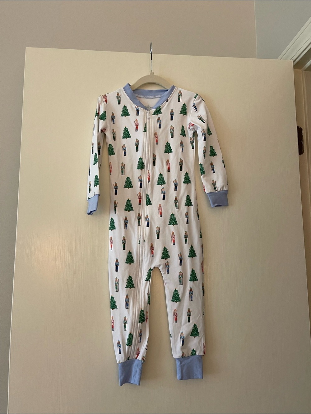 Cecil and Lou Christmas Tree & Nutcracker One-Piece Pajamas